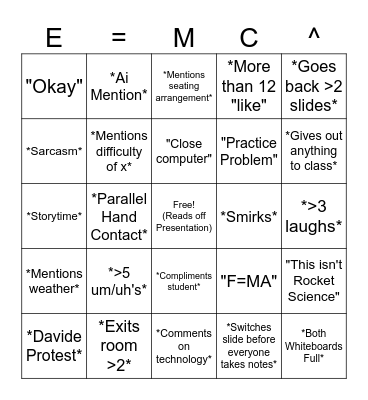 Mrs. Fox Bingo Vol. 2 Bingo Card