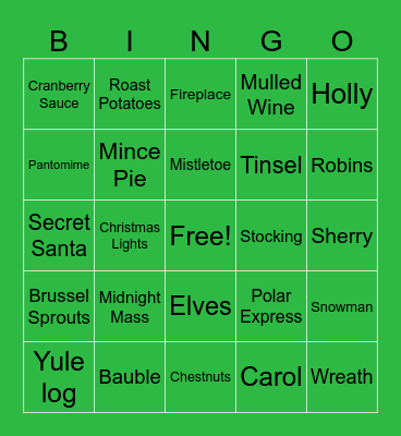 CHRISTAMS BINGO 🎅🎁 Bingo Card