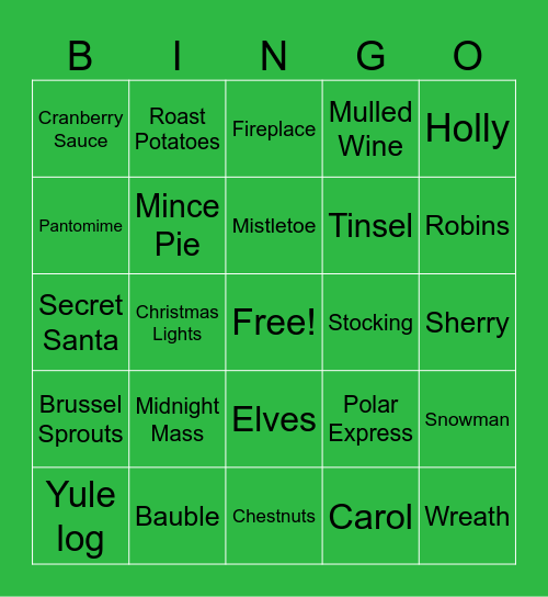 CHRISTAMS BINGO 🎅🎁 Bingo Card