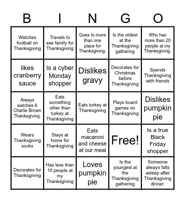 Find Someone Who... Bingo Card