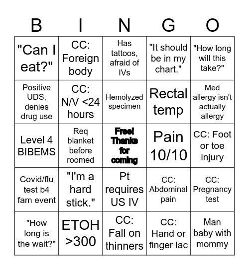 Happy Thanksgiving Bingo Card