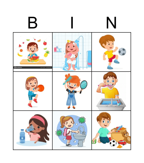 Hábitos Saludables Bingo Card