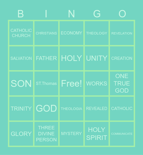 REED BINGO Card