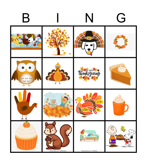 Ingram Micro Thanksgiving Bingo Card