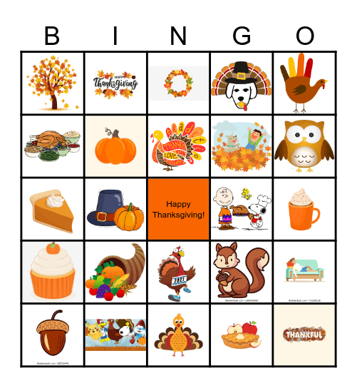 Advocate 2025 Thanksgiving Bingo Card