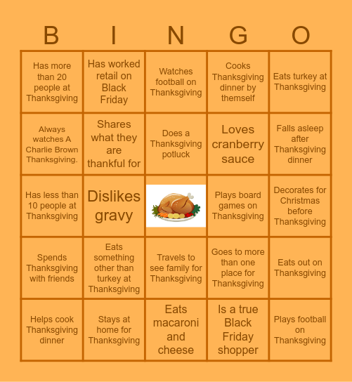 Find Someone Who... Bingo Card