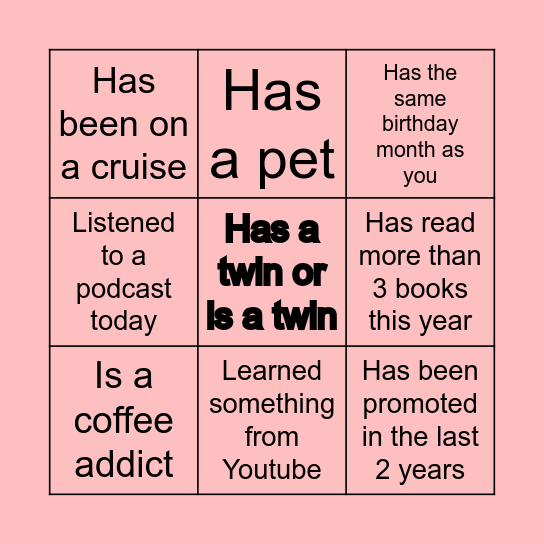 SCOTIA HOLIDAY BINGO Card