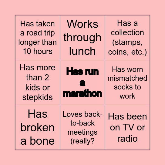 SCOTIA HOLIDAY BINGO Card