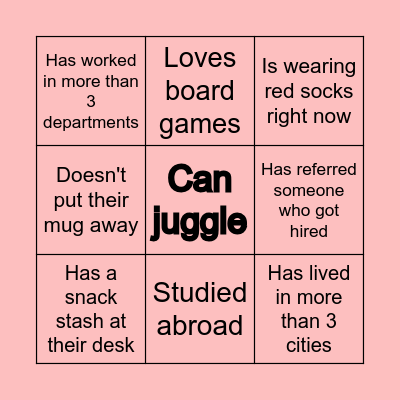 SCOTIA HOLIDAY BINGO Card