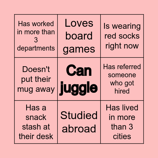 SCOTIA HOLIDAY BINGO Card