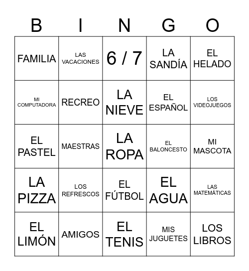 DÍA DE ACCIÓN DE GRACIAS Bingo Card