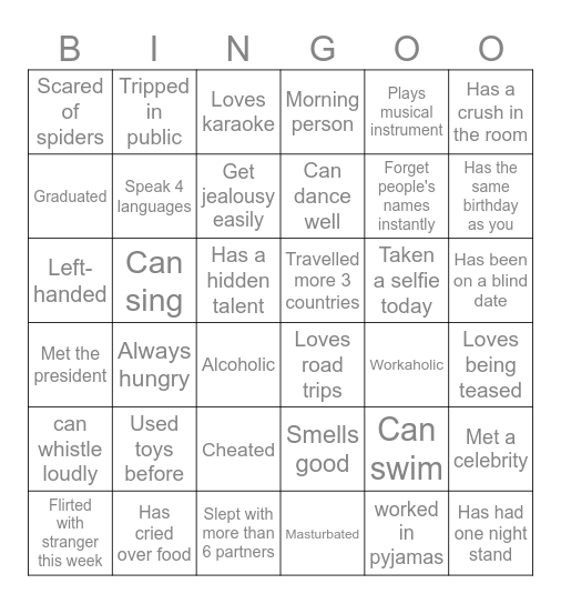 Bingo Card