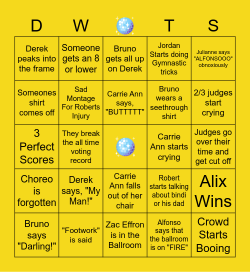 Bingo! Bingo Card