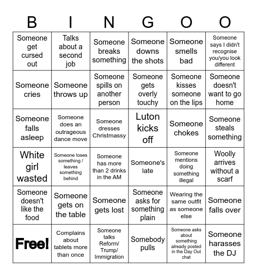 IT Christmas Bingo Card