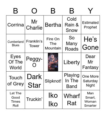 Grateful Dead Bingo Card