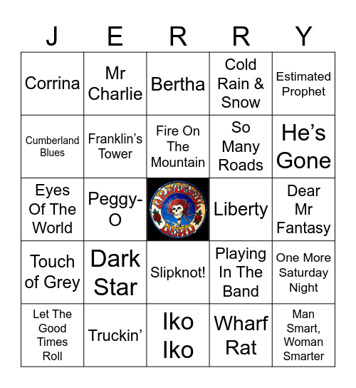 Grateful Dead Bingo Card