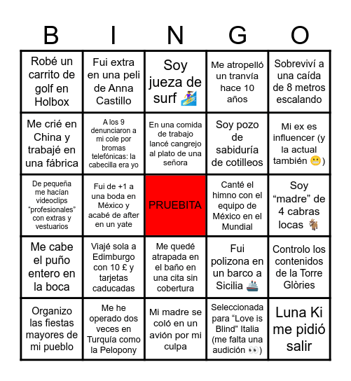 GENTE DE BIEN X GINMG Bingo Card