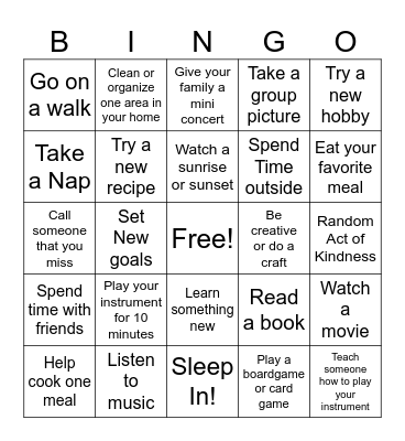 Thanksgiving Bingo Card