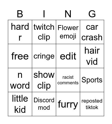 ig reels Bingo Card