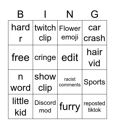 ig reels Bingo Card