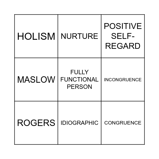 Humanism Bingo Card