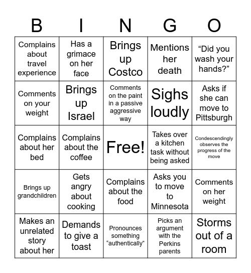 tgivs ~fun~ hehe Bingo Card