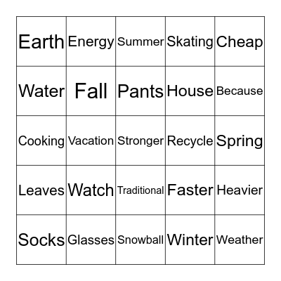 Bingo Card
