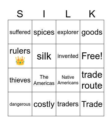 European Exploration (Part 1) Bingo Card