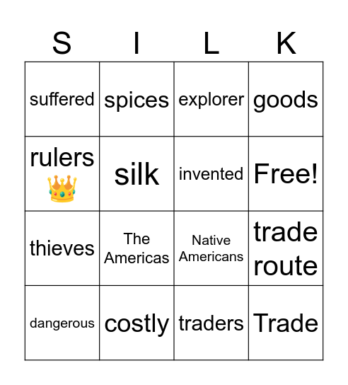European Exploration (Part 1) Bingo Card