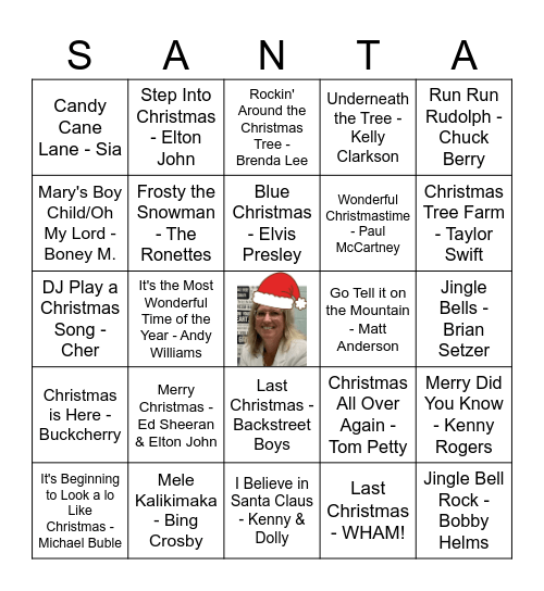 Holiday Staff Bingo 2025 Bingo Card
