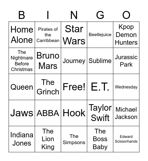 Bingo Card