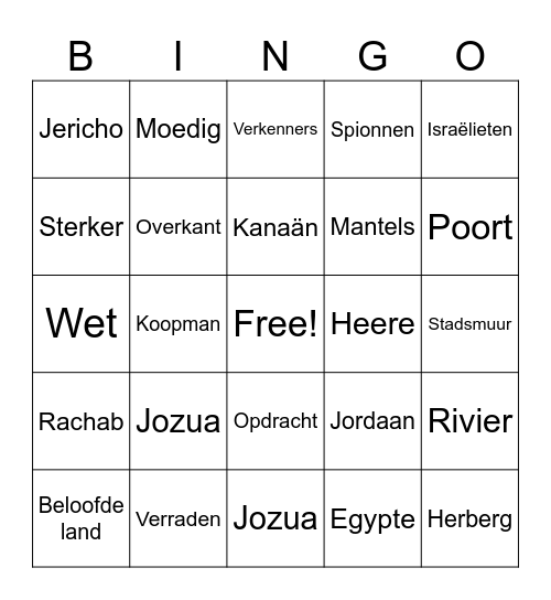 Geheime opdracht Bingo Card