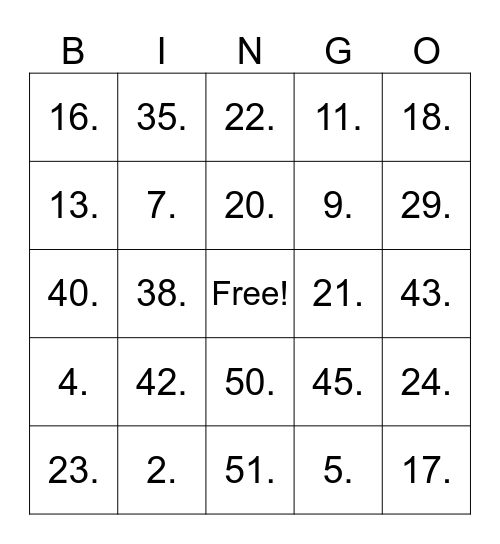 Home Office Bingo! Bingo Card