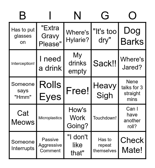 Thanksgiving 2025 BINGO Card Bingo Card