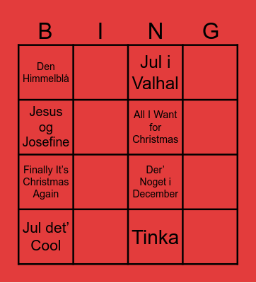 Jule-Bingo-Banko Bingo Card
