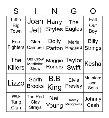 Whos been to church? The Ryman Singo: 1 line to win: ↕↖↔↘ Bingo Card
