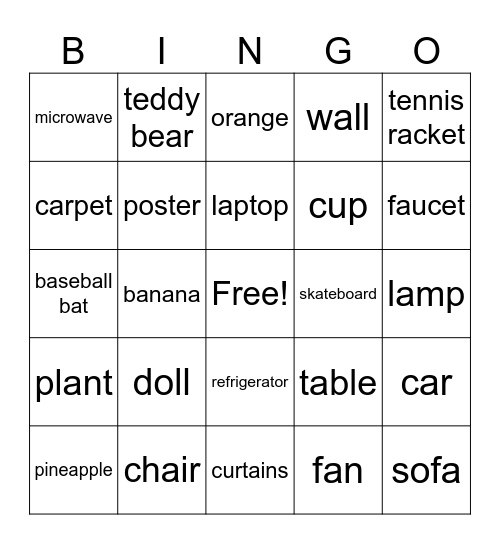 Chapter 7 Bingo Card