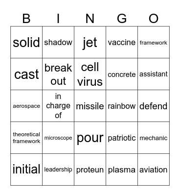 U1 后半部分 Bingo Card