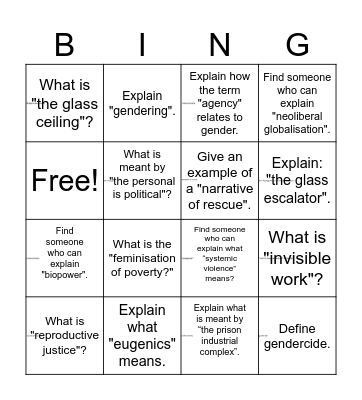WSTA01 (fall 2025) Bingo Card
