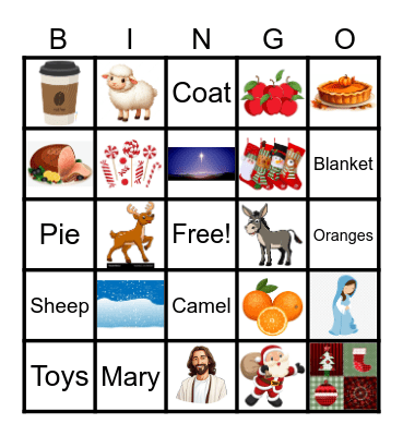 O'odham Kli:smas Bingo Card