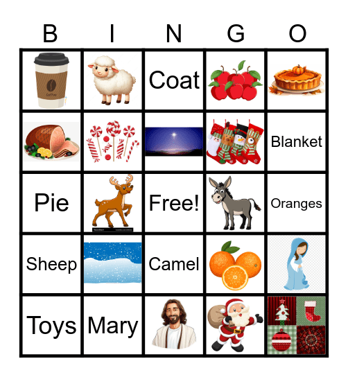 O'odham Kli:smas Bingo Card