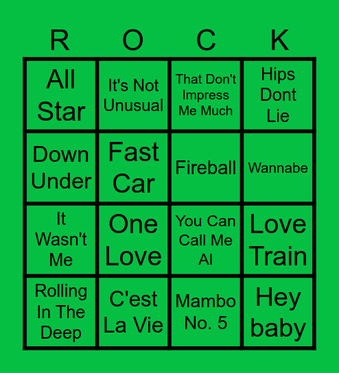 Beats N Bingo 7 (Round 3) Bingo Card