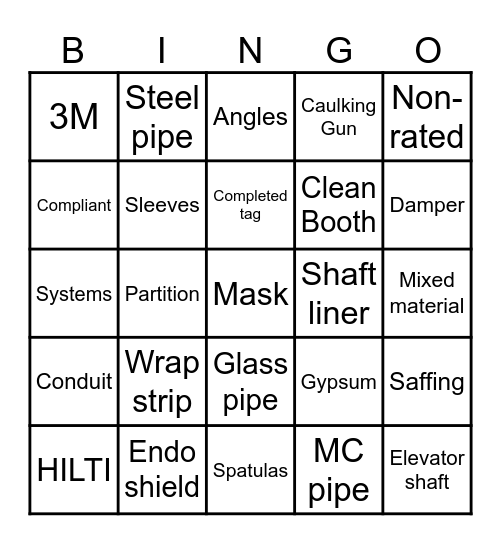 Gleeson Powers Bingo Card