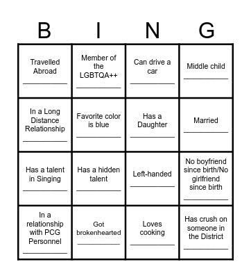 GAD ACTIVITY-NELZN Bingo Card
