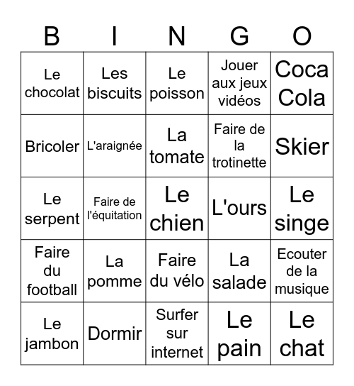 Zich voorstellen Bingo Card