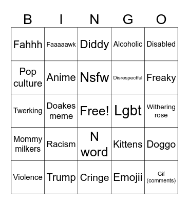 Reels Bingo Card