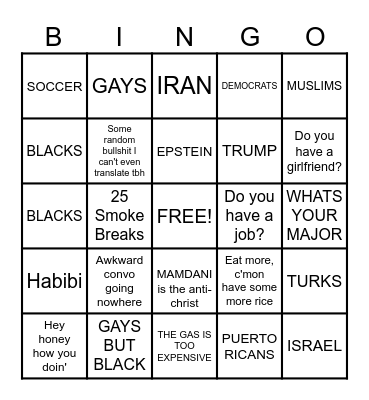 ASSYRIAN THANKSGIVING 2025 Bingo Card