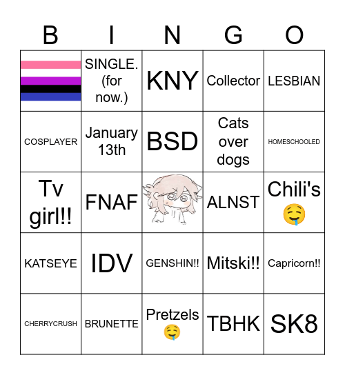 NOAH'S BINGO♡ Bingo Card