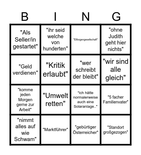 OnBoarding Bingo Card