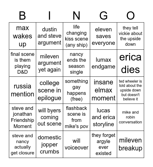 st5 bingo! Bingo Card
